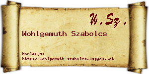 Wohlgemuth Szabolcs névjegykártya